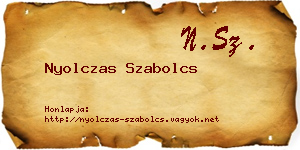 Nyolczas Szabolcs névjegykártya